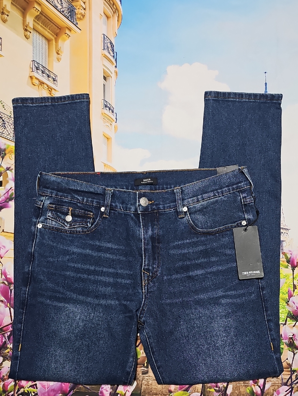 True‎ Religion Rocco Relaxed Skinny Jeans Size 34x32